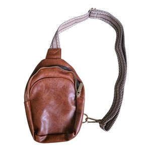 Brown Sling Bag Purse Adjustable Straps Nwot